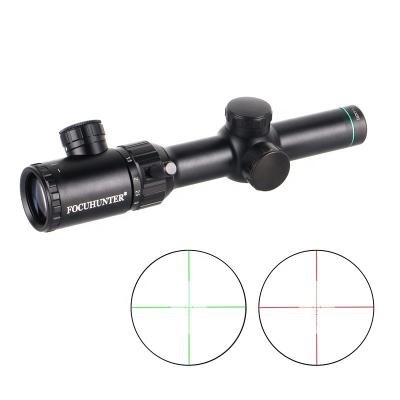 China Riflescope MZJ Optics FOCUHUNTER Scope Riflescope with Picatinny Rail Mount 1-4X20 Tactical Illuminated Riflescopes Optical Hunting Scope for sale