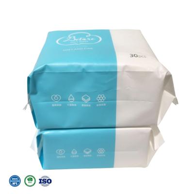 China Hypoallergenic Wet & Dry Wipes Disposable Unscented Dry Wipes for sale