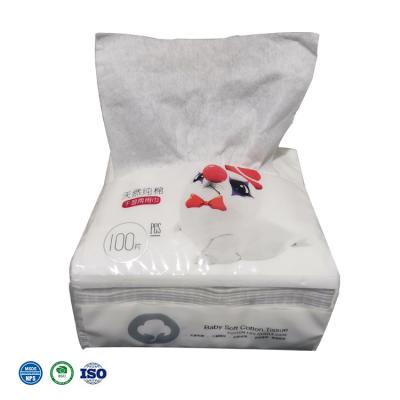 China Soft Organic Cotton Facial Tissues Hypoallergenic Dry Wipes Non Woven Wipes Dry Wipes for sale