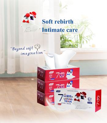 China Soft and Moisturizing Custom OEM Printed Luxury Cotton Facial Tissue Soft Toilet Paper Customized Facial Tissue Tissue Paper for sale