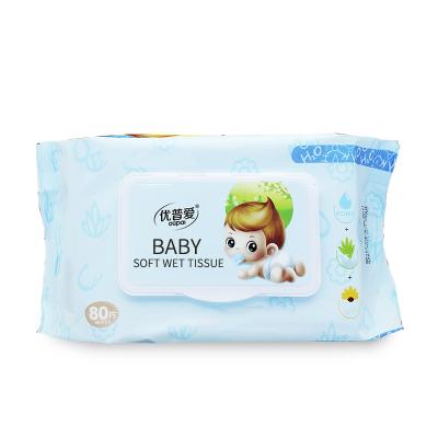 China Babi Wipe Wet Organic Baby Cloths Food Grade Soft And Comfortable Component Water Biodegradable Cleaning Cloths for sale