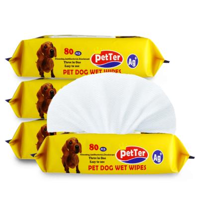 China Sustainable Hot Product Pet Earar Finger Wipes Pet Eye Wipes Biodegradable Pet Wipes for sale