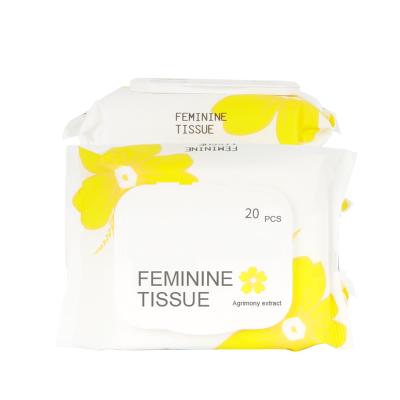 China Female Care Feminine Wipes Cleaning High Quality Feminine Wipes Disposable Soft Feminine Wipe for sale