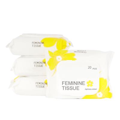 China Female Care Feminine Care Wipes Soft Feminine Wipe Hygiene Wholesale Organic Feminine Wipes for sale