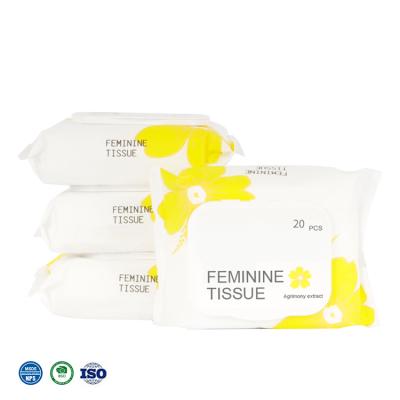 China Natural Female Vaginal Wipes Feminine High Quality Intimate Cloths Care Wipes for sale