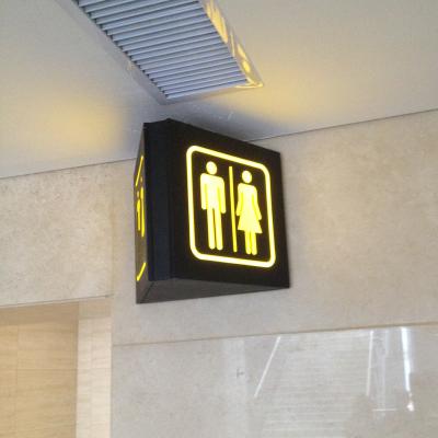 China Hotel Wayfinding Custom Door Sign Toilet Restroom Sign 55 for sale