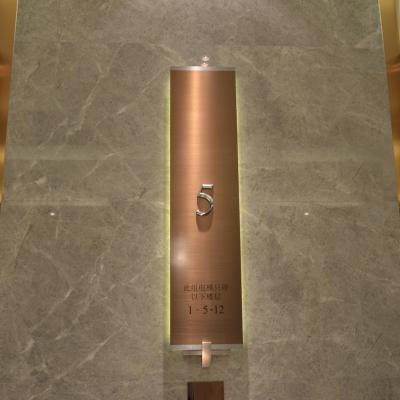 China Hotel door sign rental room top floor signage stair number sign custom hollowed-out number sign 68 for sale