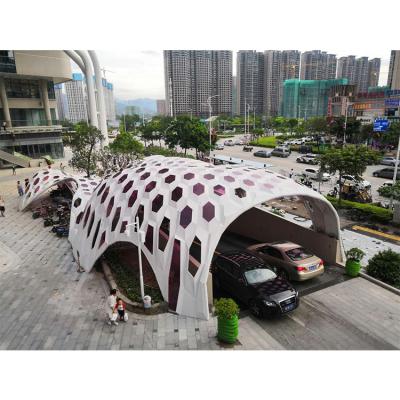 China Luxury Large landmark sign building outdoor urban landscape stainless steel sculpture for sale