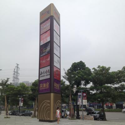 China Standing Illuminated Pylon Signage Signboard Advertising Architectural Sign Directional Exterioe Signs 92 for sale