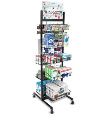 China Floor Standing Free Standing Rotating Candy Storage Display Rack Vending Rack for sale