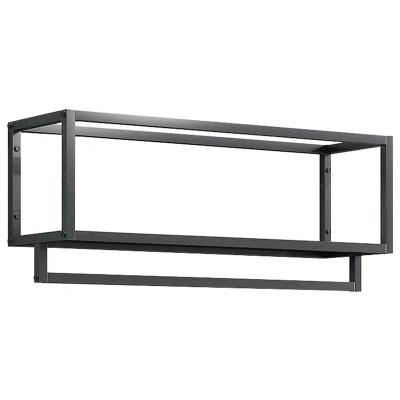 China Minimalist Metal Wall Mounted Hanging Clothes Display Rack in Home and Clothing Store, Towel Racks for Bathroom Storage Shelves for sale