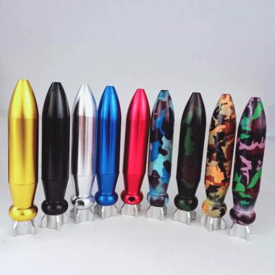 China Camouflage AL Bullet Snuff Pipe p 9 Color Bullet Snuff Bottle 91x16.9mm for sale