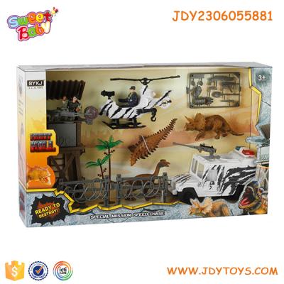 China Children play set toys box packing toy plastic solider military police sets fire truck kids to play toys set for sale