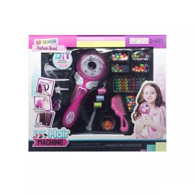 China DIY 11477 Plastic Hair Beads Machine Toys Jewelry Accessories Set Toys For Children for sale