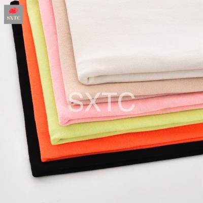 China Fashion Factory High Stretch Super Soft And Comfortable Cotton Stain Rib Knit Apparel Textile Rib Fabric for sale