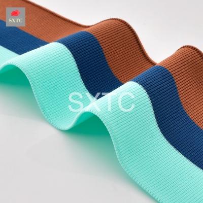 China Factory Outlet Collar Flame Retardant Custom Coating UV Resistant Antistatic Knit Material Rib for sale