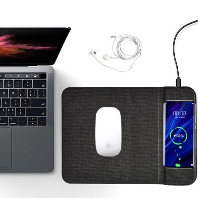 China Company Gifts Promotional Mouse Mat Fast Charging Mouse pad Wireless Charger for sale