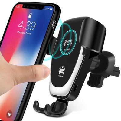 China Customized Give Aways for Cars Rotatable QI Wireless Charger Car Mount Holder Charger for sale