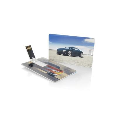 China 2021 best seller Classic Credit Card Shape Full Color Printing on both sides 2.0 3.0 USB Flash Drive for sale