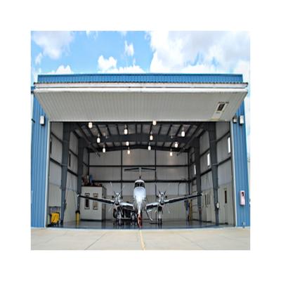 China Steel Fabricated Prefab House Design Light Steel Structure Airplane Hangar for sale