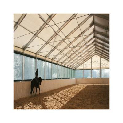 China Building steel structural frame manufacturing horse barns riding arena indoor light weight steel indoor prefab design for sale