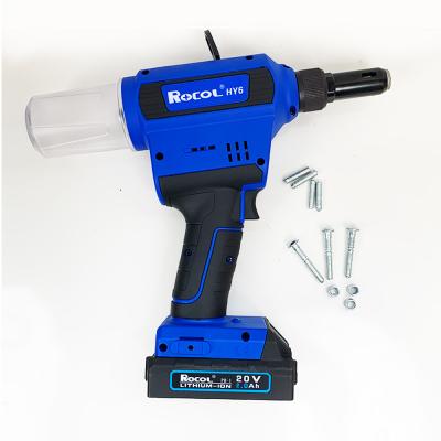 China 2.06KG Various Materials 6.4mm WS RL-HY6 Lithium Battery 28KN Lightweight Bolt Type Rivet Gun for sale