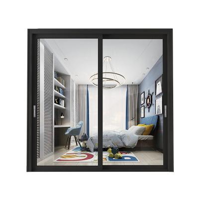 China New Type 3 Track Modern Best Sale Low Price Popular High Quality Aluminum Sliding Doors for sale