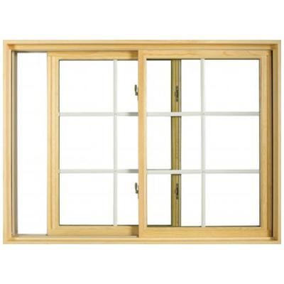 China Gold Color And Modern Hardware Double / Triple Glazed Commercial House Sliding Windows With Competitive Price for sale