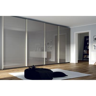 China Modern Commercial High Gloss Interior Bedroom Wardrobe Wood Cabinet Modular Lacquer Cabinets for sale