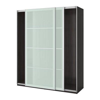 China High Quality Light Weight Bedroom Furniture Custom Wardrobe Closet With Frosted Glass Door for sale