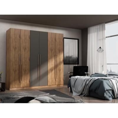 China Modern Easy Assemble Creative Design Bedroom Furniture Wardrobe Closet With Tip On for sale