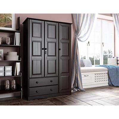 China Modern High Quality Solid Wood Customized Closet Bedroom Furniture Large Storage Clothes Wardrobe for sale