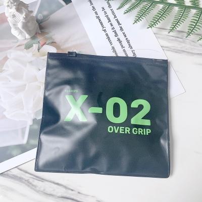 China Custom Made Black Frosted Moisture Proof Zipper Bag Jewelry Zip Lock Bag PVC Packaging Bags For Cosmetic Business Reusable Ziplock Pouch for sale