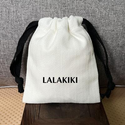 China Recyclable Custom Organic Eco-friendly Cotton Drawstring Bag Canvas Cheap Drawstring Bag With Your Own Logo Printing for sale