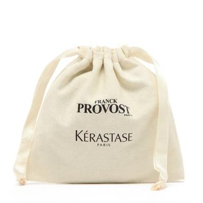 China Hot Sale Recyclable Custom Natural Canvas Drawstring Bag Cotton Drawstring Canvas Pouch Beige For Jewelry Packaging for sale