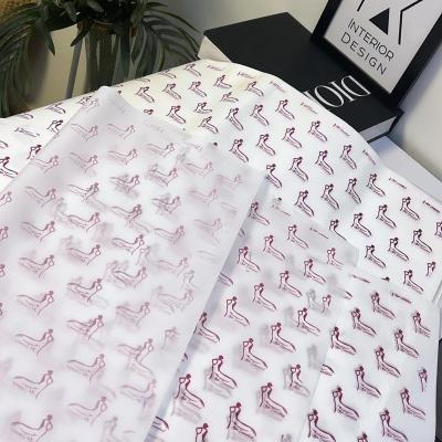 China Recycled Packaging Materials 17gsm White Paper Custom Wrapping Tissue Paper With Logo for sale