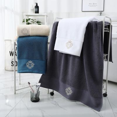 China Factory Wholesale Cheap 100% Cotton Towel Bath Towel Set QUICK DRY for sale