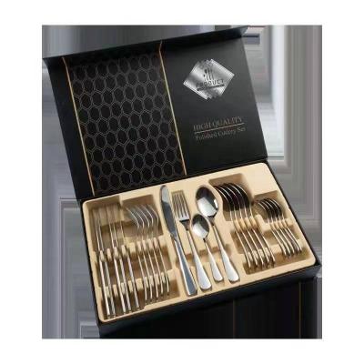 China Sustainable Stainless Steel Cutlery 24 Piece Set Wholesales for sale