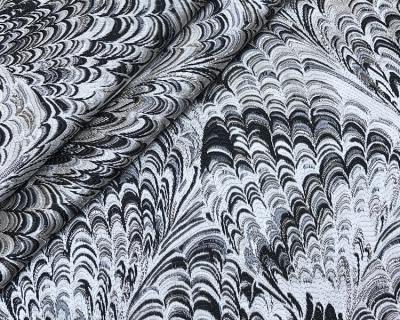 China Viable graffiti jacquard fabric for dress fashion palace style jacquard fabric 3D pattern jacquard fabric for sale