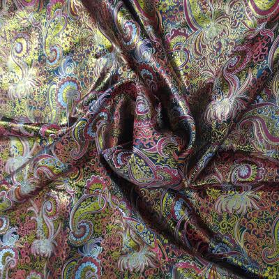 China Factory direct wholesale metallic lightweight polyester metallic jacquard for sale