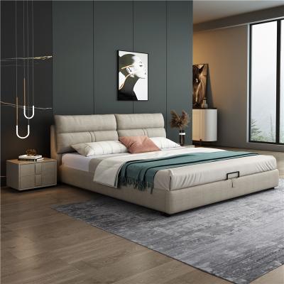 China Modern Luxury Italian Hotel Bed Linens Double Bed Design Furniture Stretch Wedding Bed Sets New Style for sale