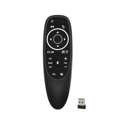 China Mouse Cheapest G10s Pro Air IR Learning G-sencer With Usb 17 Keys Voice Air Mouse 2.4G Radio Backlit Remote Control for sale