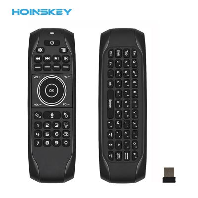 China Hoinskey G7V G7 TV 2.4G Air Smart Wireless Mouse Pro USB Wireless Voice TV Remote Universal Remote Control Rechargeable Backlit Keyboard for sale