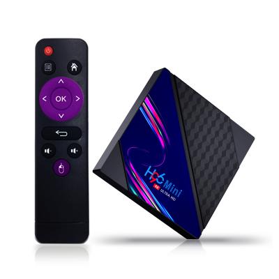 China Support Tiktok TV Control Newest Mini V8 Android 10.0 RK3228A 2.4G WiFi H96 Support TikTok TV Control 4K Smart TV Box for sale