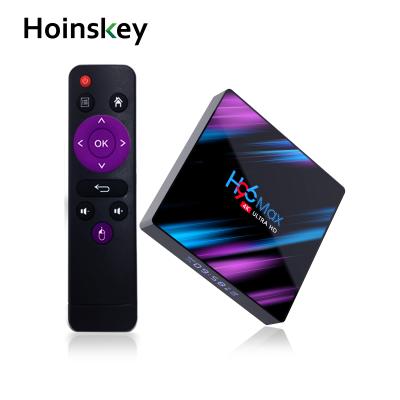 China Android 10.0 Smart Android 10.0 HD Media Player H96MAX Dual WiFi 4GB 64GB ble4.0 LED Display Core Qual TV Set Top Box H96 MAX 4K RK3318 BOX for sale