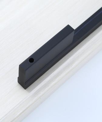 China Modern Matt Black Aluminum Cabinet Handle Pull Cabinet Drawer Handles T Bar Handle for sale