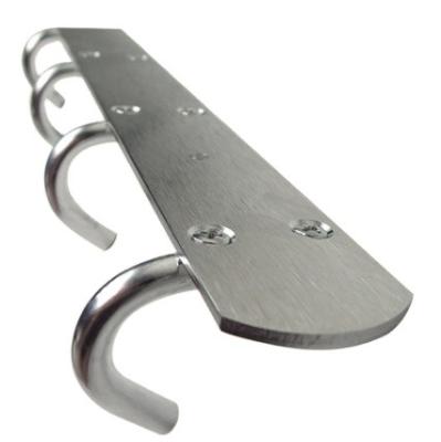 China Modern Hot Sale Stainless Steel Bathroom Wall Hanger Fences Towel Robe Hook for sale