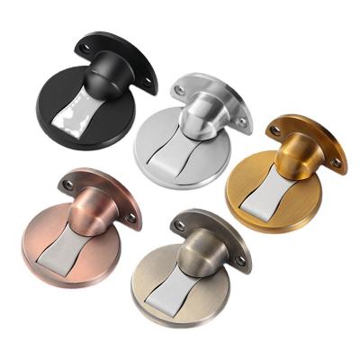 China Modern Zinc Alloy Unperforated Magnetic Wind Proof Door Stopper Door Air Stoppers Door Draft Stopper for sale