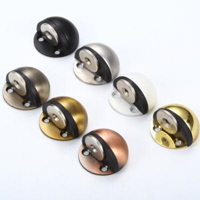 China Half-moon modern hot sale door stopper door super windproof zinc alloy magnetic holder for sale