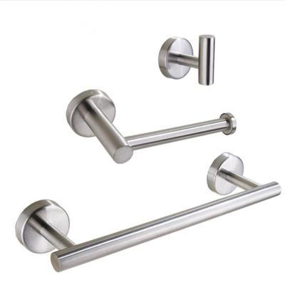 China Modern Towel Rack Wall Mount Stainless Steel Bathroom Towel Rack Set for sale